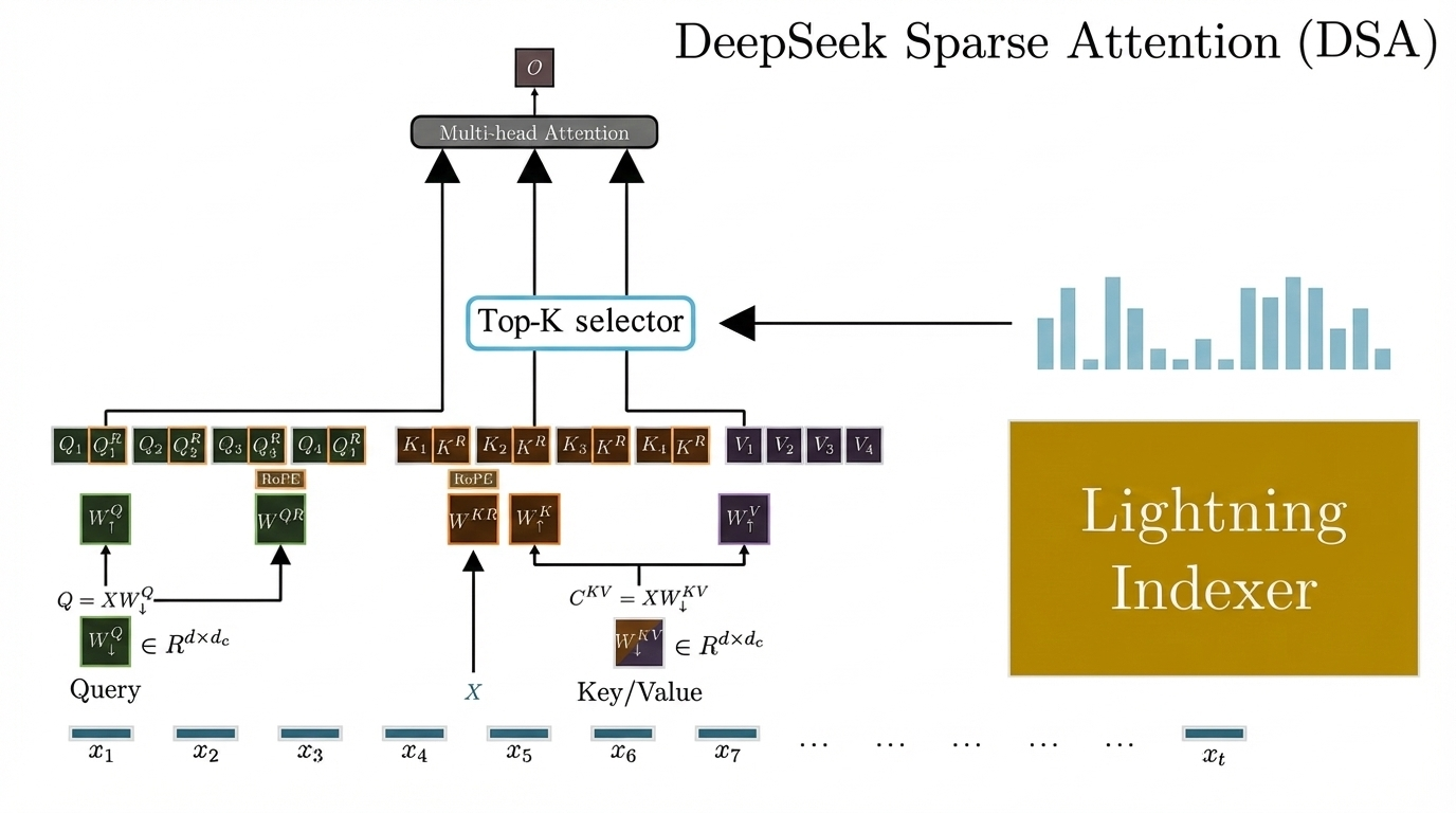 DeepSeek Sparse Attention Architecture - Figure 2